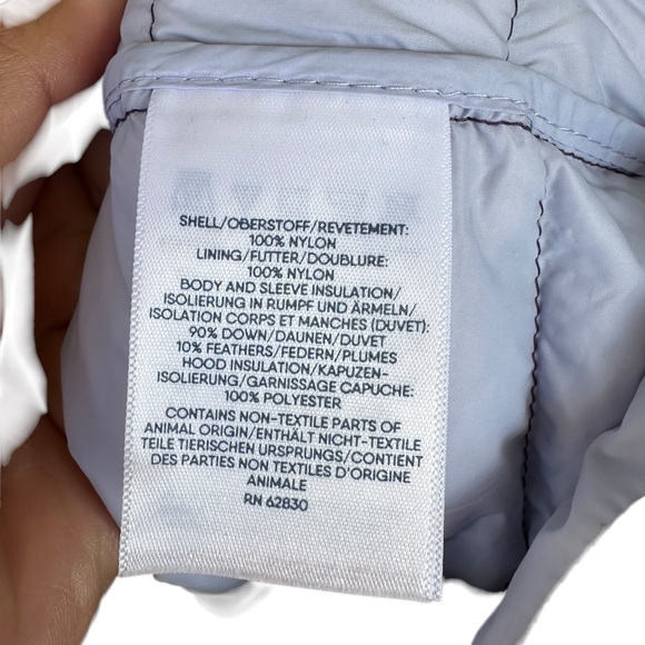 Lands' End Ultra Light Down Packable Coat Blackberry size S - Picture 6 of 8